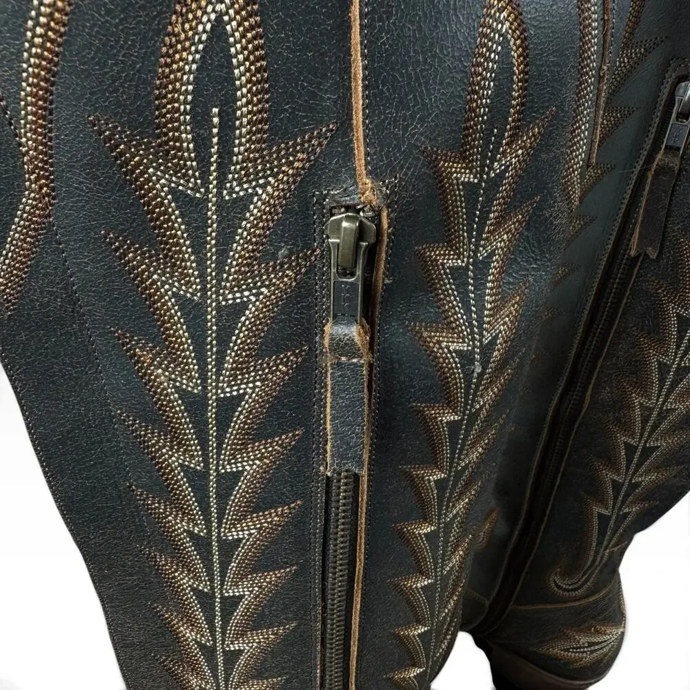 Lane Lexington OTK Womens 7.5 Over Knee Corset Western Cowboy Boots Leather